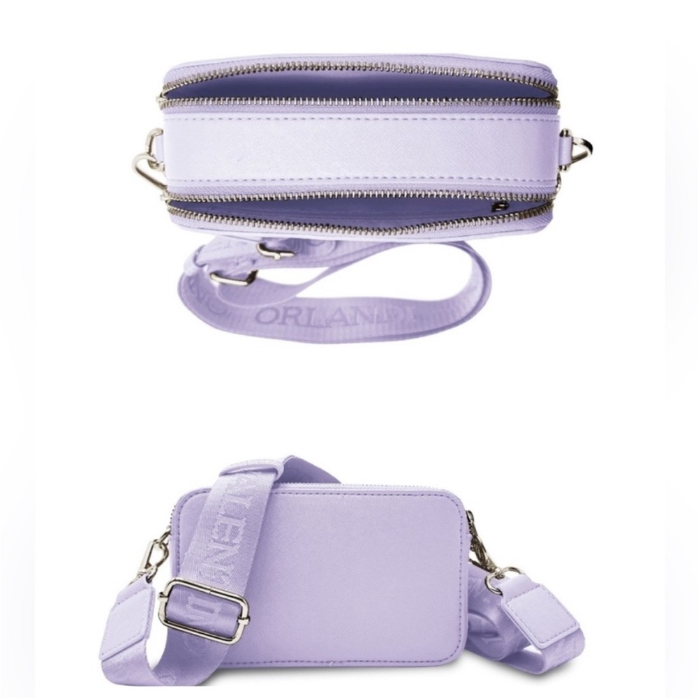 NWT Valentino Orlandi Lavender Premium Studded Clutch Sealed Uncirculated - Picture 4 of 7